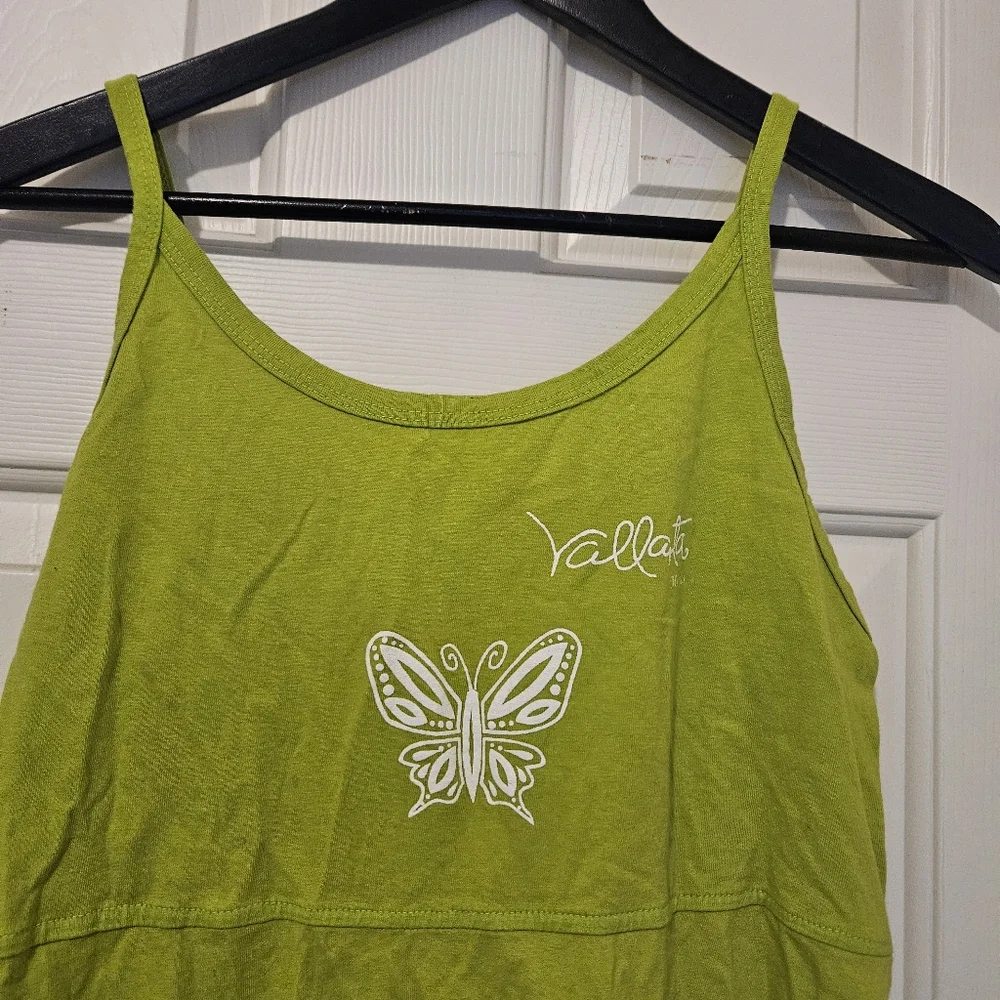 Vintage Green Sundress with Spaghetti Straps - Picture 11 of 14